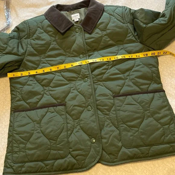 NWT J.Crew quilted barn jacket - Picture 10 of 12